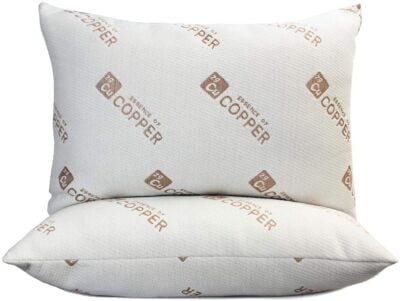 Copper Essence & Memory Foam Pillows (2 Pack)