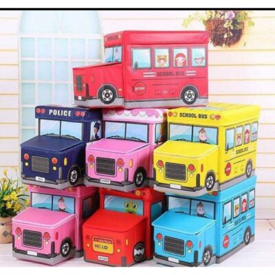 Storage Bus Toy Box - BLUE