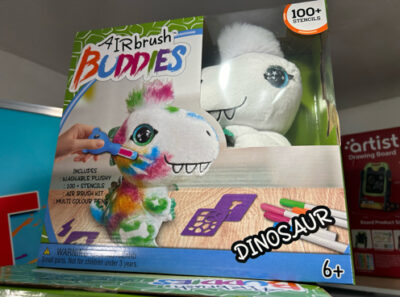 Airbrush Buddies - Dino Graffiti Teddy & Kit