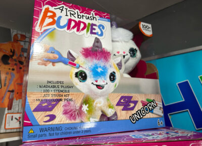 Airbrush Buddies - Unicorn Graffiti Teddy & Kit